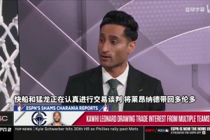 Shams：猛龙和快船正在积极谈判莱昂纳德交易