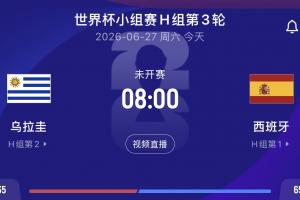 阿斯：乌拉圭与西班牙比赛期间有雷暴预警，可能遭遇闪电影响比赛进程
