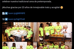 马卡报：马竞球员举行传统聚餐，新球员负责用盘子切割烤乳猪
