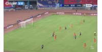 三镇1-0领先泰山，徐浩峰助攻龙威头球得分